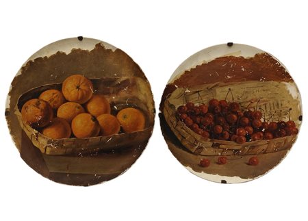 Scuola italiana dell’inzio XX secolo - Cestini di frutta