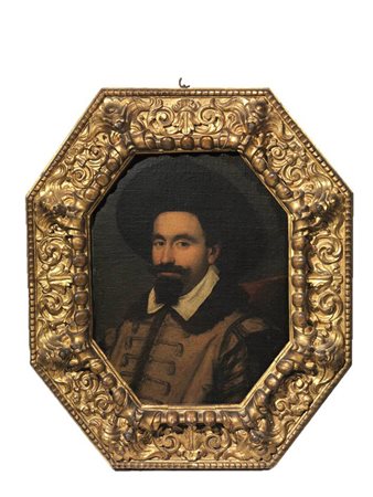 Sc uola Italia centrale , sec. XVII RITRATTO DI NOBILUOMO olio su tela, cm...