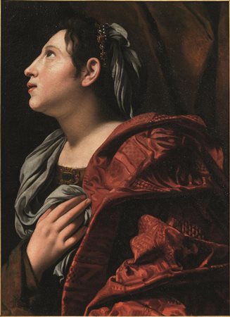 Bottega di Bartolomeo Cavarozzi, sec. XVII SANTA CATERINA D'ALESSANDRIA olio...