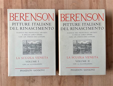 BERENSON - SCUOLA VENETA DEL RINASCIMENTO - Lotto unico di 2 cataloghi