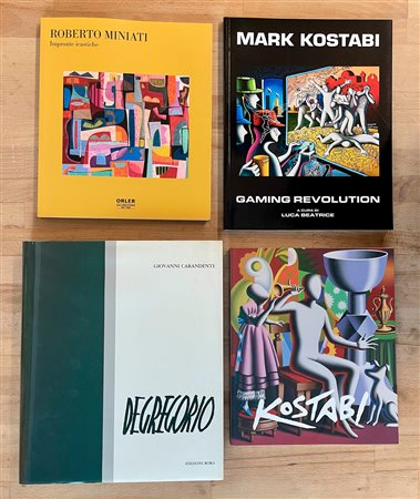 ARTE DEL DOPOGUERRA (MINIATI, KOSTABI E DE GREGORIO - Lotto unico di 4 cataloghi