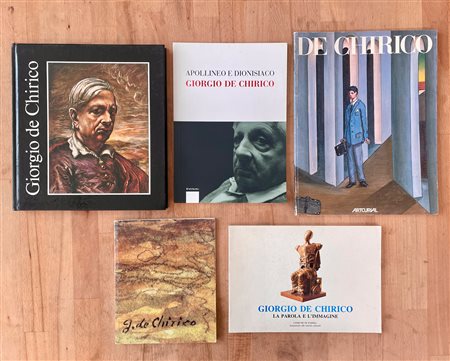 GIORGIO DE CHIRICO - Lotto unico di 5 cataloghi