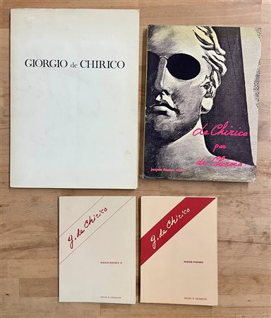 GIORGIO DE CHIRICO - Lotto unico di 4 cataloghi