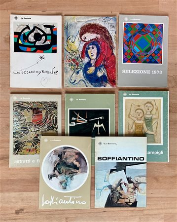 GALLERIA LA BUSSOLA, TORINO - Lotto unico di 8 cataloghi editi dalla Galleria: