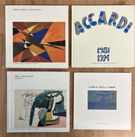 GALLERIA LA SCALETTA, REGGIO EMILIA (ASTRAZIONE ITALIANA DEL DOPOGUERRA) - Lotto unico di 4 cataloghi