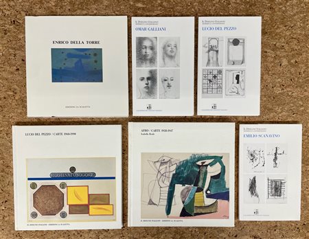GALLERIA LA SCALETTA, REGGIO EMILIA (DELLA TORRE, DEL PEZZO, SCANAVINO, GALLIANI, AFRO) - Lotto unico di 6 cataloghi