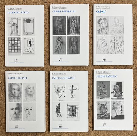 GALLERIA LA SCALETTA, REGGIO EMILIA (GALLIANI, PEVERELLI, SCANAVINO, DEL PEZZO, DANGELO, AFRO) - Lotto unico di 6 cataloghi