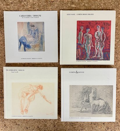 GALLERIA LA SCALETTA, REGGIO EMILIA (SASSU, ERBA, SEMEGHINI) - Lotto unico di 4 cataloghi