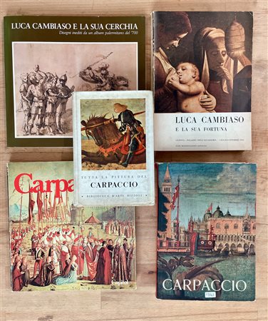 CARPACCIO E LUCA CAMBIASO - Lotto unico di 5 cataloghi