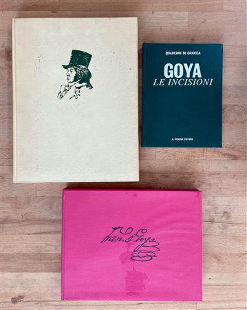 FRANCISCO GOYA Y LUCIENTES - Lotto unico di 3 cataloghi