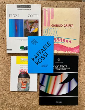 GIORGIO GRIFFA, ENNIO FINZI E RAFFAELE ROSSI - Lotto unico di 5 cataloghi