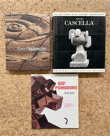 NANNI VALENTINI, GIÒ POMODORO E PIETRO CASCELLA - Lotto unico di 3 cataloghi