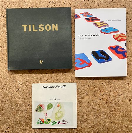 JOE TILSON, GASTONE NOVELLI E CARLA ACCARDI - Lotto unico di 3 cataloghi