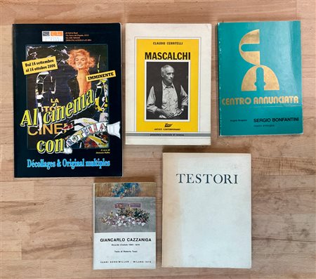 ARTE ITALIANA DEL DOPOGUERRA - Lotto unico di 5 cataloghi
