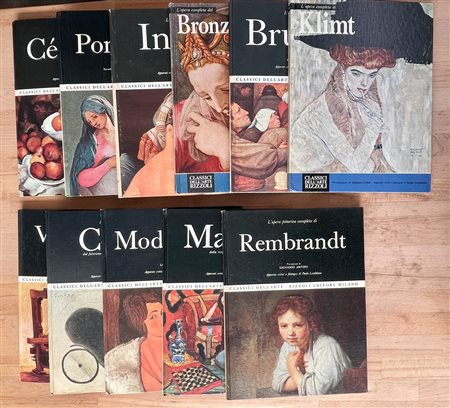 CLASSICI DELL'ARTE - RIZZOLI - Lotto unico di 11 cataloghi
