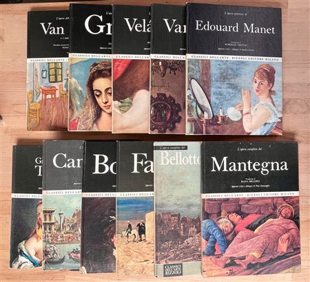 CLASSICI DELL'ARTE - RIZZOLI - Lotto unico di 11 cataloghi