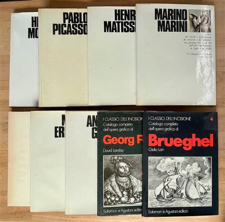 I MAESTRI PITTORI E INCISORI - Lotto unico di 9 cataloghi