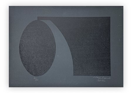 LORENZO PIEMONTI (1935-2015) - Strutture (colore nero su fondo nero), 1968-1971