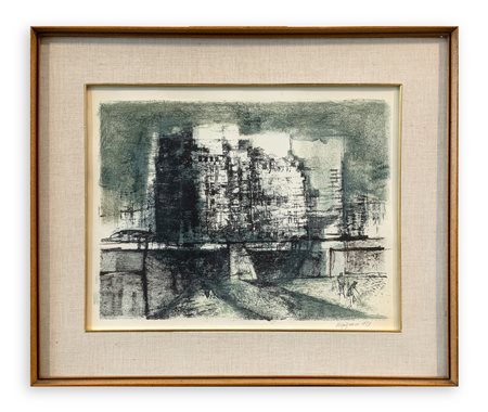 RENZO VESPIGNANI (1924-2001) - Senza Titolo (Periferia), 1959