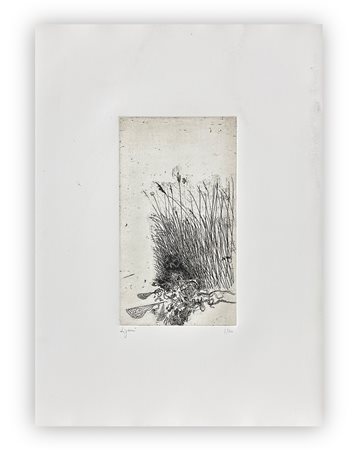 GIUSEPPE ZIGAINA (1924-2015) - Senza Titolo (Uccello nell'erba), 1978