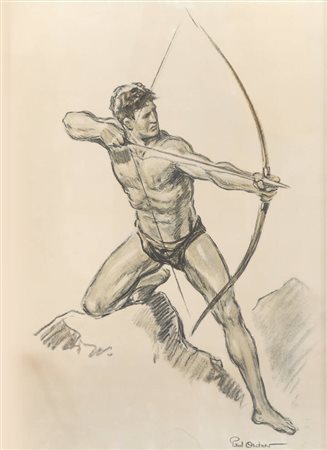 PAUL ORDNER<BR>Parigi (Francia) 1901 - Neuilly-sur-Seine (Francia) 1969<BR>"Arciere"