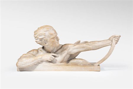 UGO CIPRIANI<BR>Firenze 1887 - Parigi 1960<BR>"Mezzobusto di arciere"