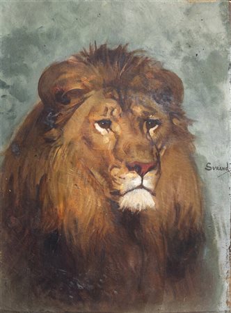 GUSTAVE SURAND<BR>Parigi (Francia) 1860-1937<BR>"Leone"