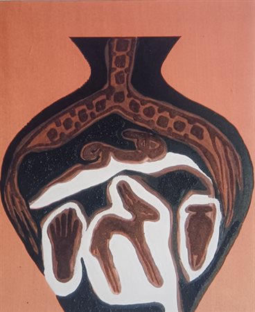 HASSAN FATHI Cairo (Cairo) 1957 Contenitore arcaico 2006 Tecnica mista su...