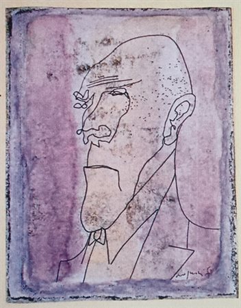 ROGNONI FRANCO Milano (Mi) 1913 Figura Mista su carta 24,50x18,50 Firmato in...