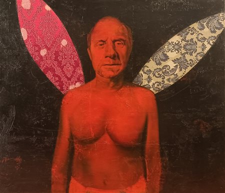 GUIDA FEDERICO Milano (Mi) 1969 L'angelo 2003 Olio e tessuti su tela...