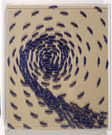 GUSMAROLI RICCARDO verona (Ve) 1963 Vortice 2024 Mista su tela in teca di...