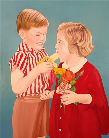 MONTESANO GIANMARCO Torino (To) 1949 Das neues gefuhl 1990 Olio su tela...