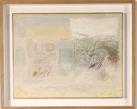 LICATA RICCARDO Torino (To) 1929 Senza titolo 1959 tecnica mista su carta...