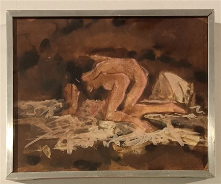 PEVERELLI CESARE Milano (30/05/1922) 2000 Scena erotica Mista su carta...