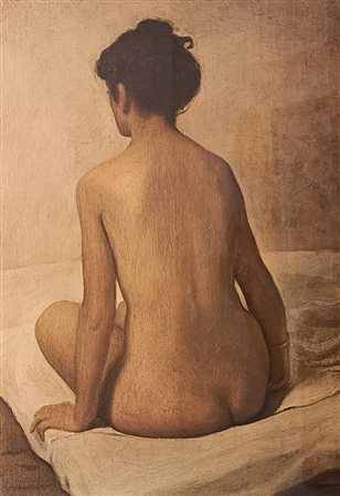 LAZZARO WALTER Roma (Roma) 1914 Nudo di schiena di donna Offset vintage su...