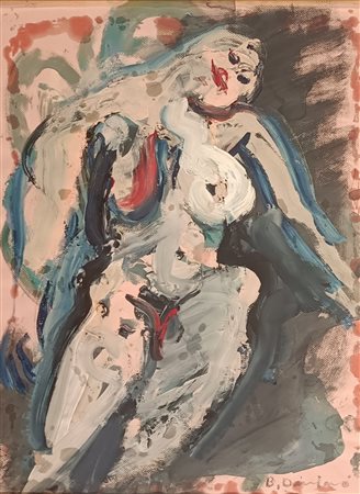 DAMIANO BERNARD Sarét, Saretto di Monterosso Grana (Cuneo) 1926 Nudo 1980...