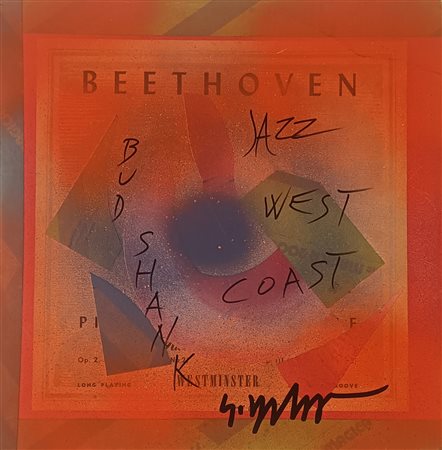 DANGELO SERGIO Milano (Mi) 1932 Jazz west coast Tecnica mista e collage su...