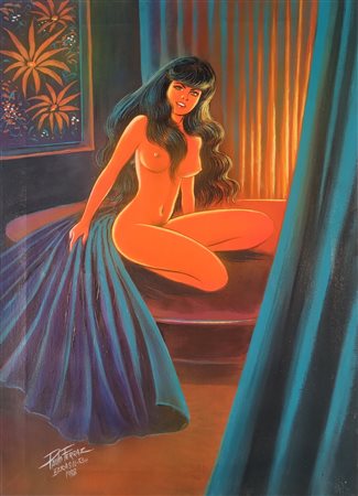 FERRAZ PAULO Brasile (Br) 1952 Senza Titolo 1992 Olio su tela 69,00x49,00...