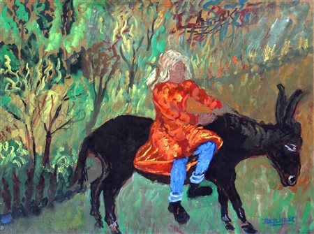 RAPHAËL MAFAI Antonietta, Senza titolo (donna su asino)