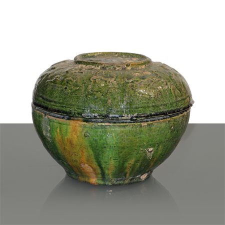 Cachepot in ceramica verde