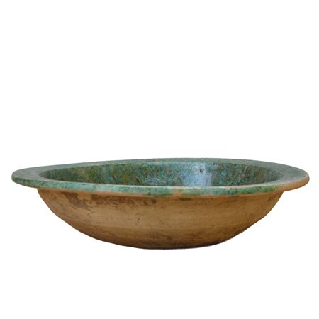 Piatto in ceramica verde, Dinastia Han