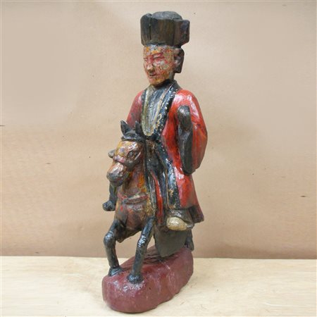 Giudice, scultura in legno