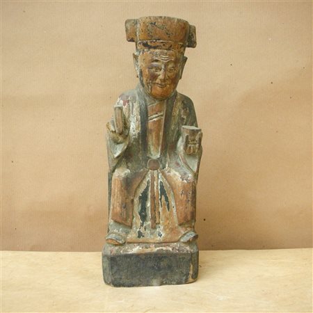 Statuetta in legno di Giudice  