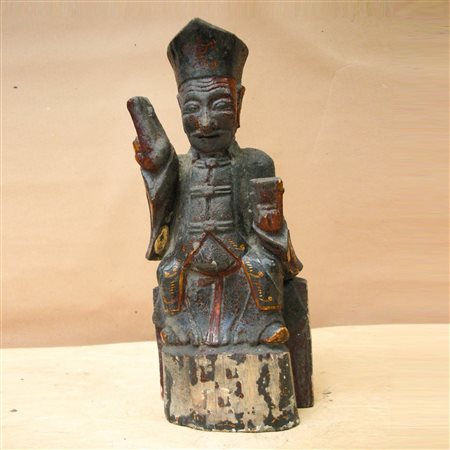 Scultura in legno di saggio