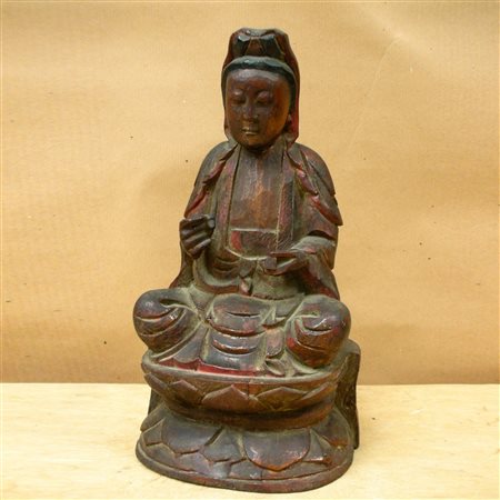 Guanyn, scultura in legno