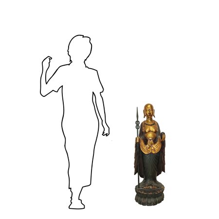 Buddha ligneo policromo tempera e oro, 19° secolo