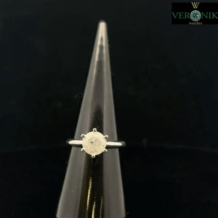 ANELLO ORO BIANCO CON DIAMANTE DA 1.5 CT