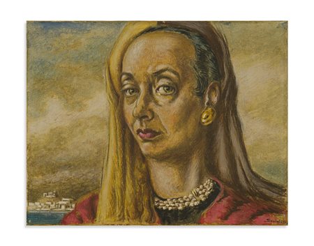 SAVINIO ALBERTO (1891 - 1952) - RITRATTO DELLA BARONESSA DE REUTERN.