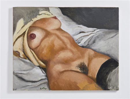 GUTTUSO RENATO (1912 - 1987) - NUDO SDRAIATO .