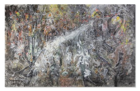 MATTA ROBERTO SEBASTIÁN ANTONIO (1911 - 2002) - THE FALL. LA CHUTE (AUTORITRATTO D'OGNUNO) .